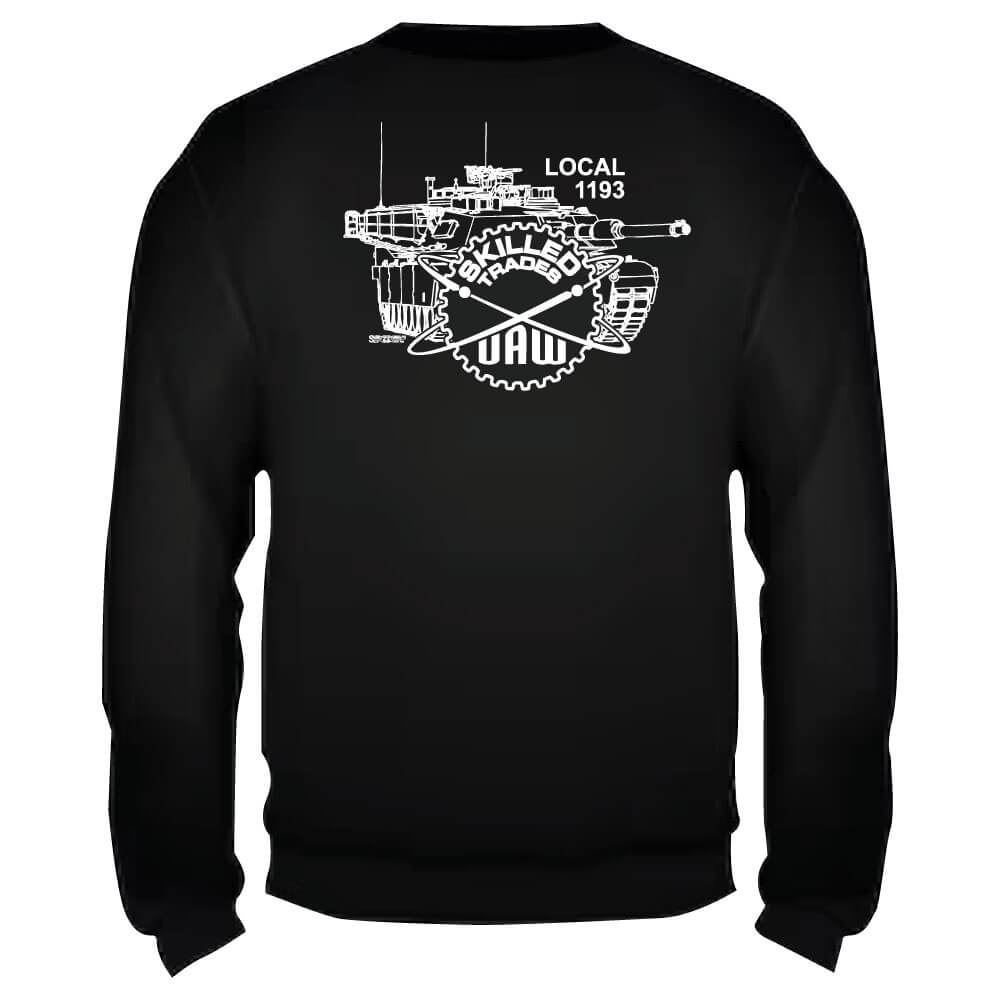 UAW 1193 Skilled Trades Crewneck Sweatshirt - Image 7