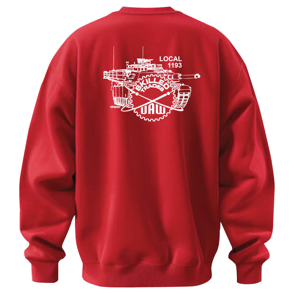 UAW 1193 Skilled Trades Crewneck Sweatshirt - Image 3