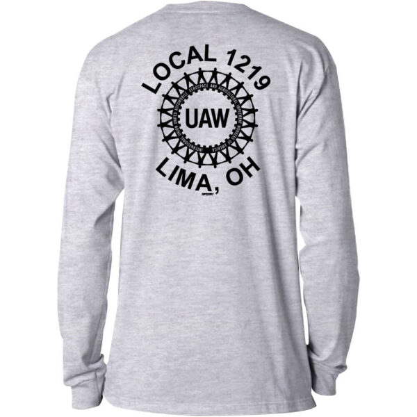 Bayside UAW Logo Long Sleeve Tee - Image 5