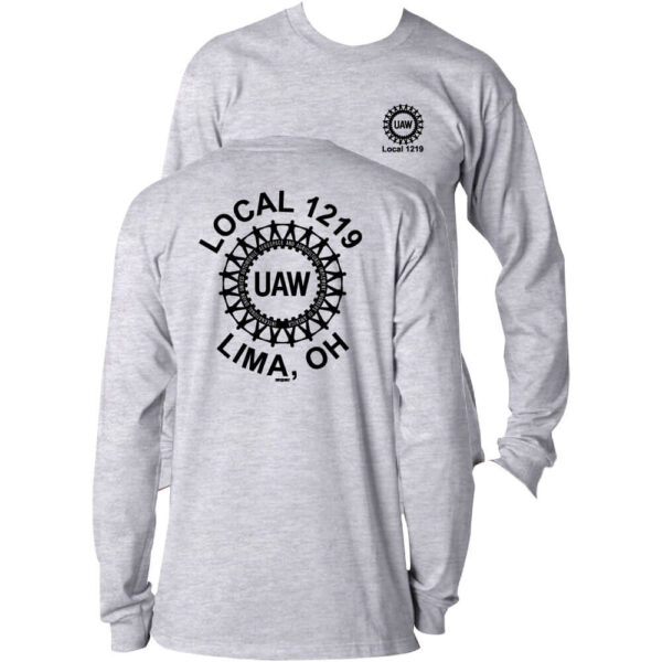 Bayside UAW Logo Long Sleeve Tee