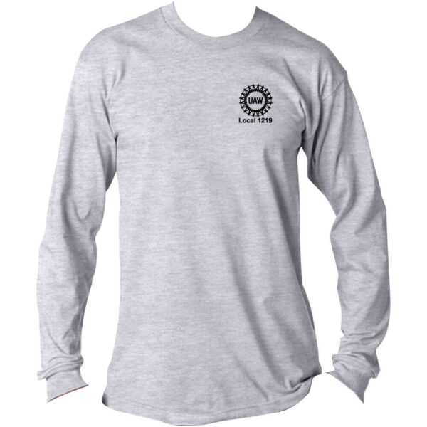 Bayside UAW Logo Long Sleeve Tee - Image 4