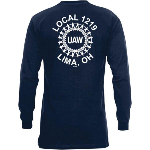Bayside UAW Logo Long Sleeve Tee - Image 9