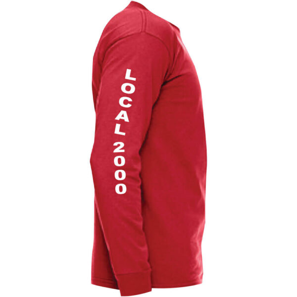 UAW Local 2000 Logo Tee Long Sleeve - Image 4