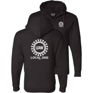UAW Local 2000 Logo Full Zip Hoodie