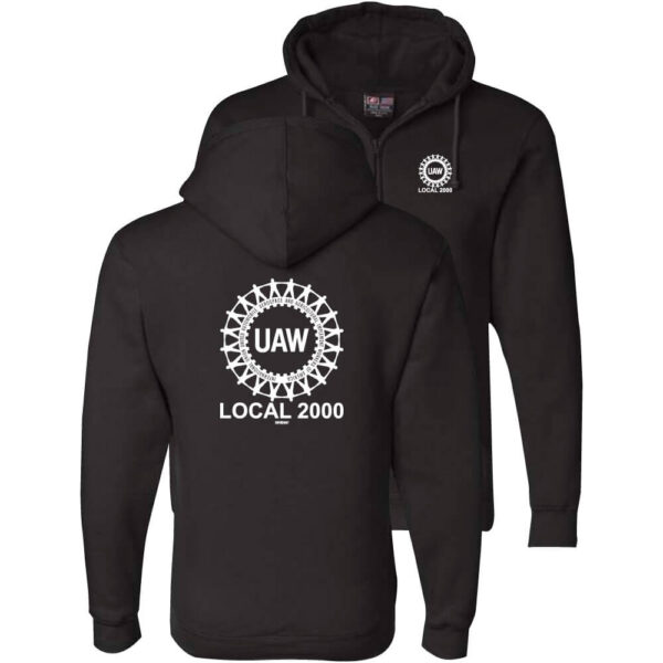 UAW Local 2000 Logo Full Zip Hoodie