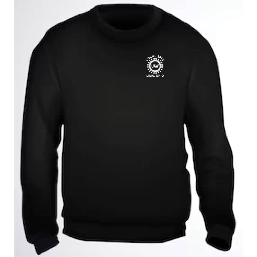 UAW 2075 Logo Crewneck Sweatshirt - Image 2