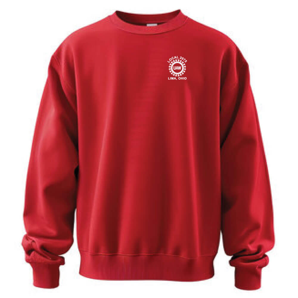 UAW 2075 Logo Crewneck Sweatshirt - Image 4