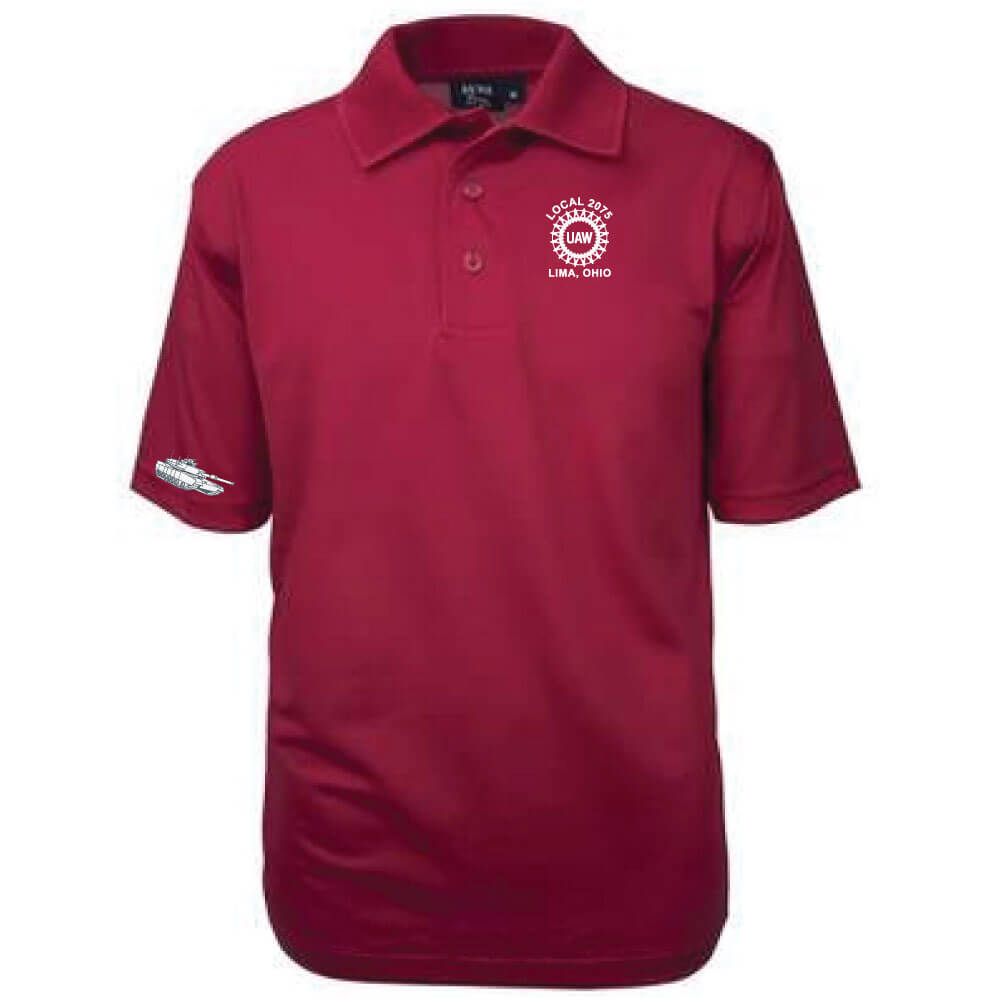 UAW 2075 Logo Men's Polo