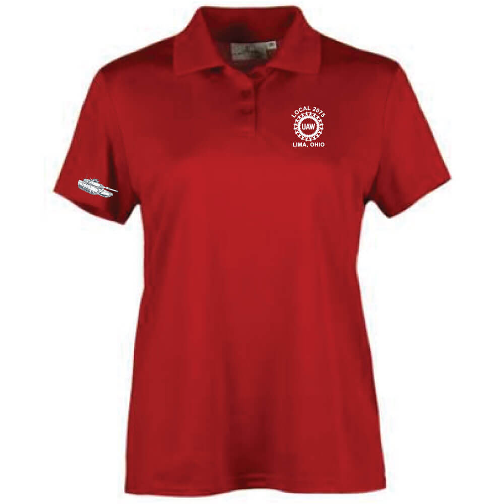 UAW 2075 Logo Ladies' Polo - Image 3