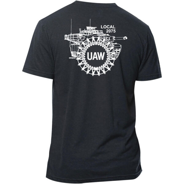 UAW 2075 logo T-Shirt Short Sleeve - Image 3