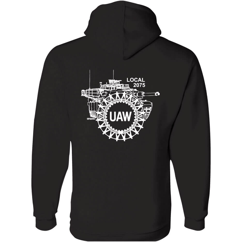 UAW 2075 Logo Pullover Hoodie - Image 3