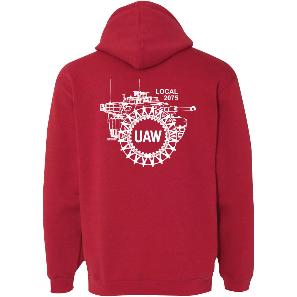 UAW 2075 Logo Pullover Hoodie - Image 5