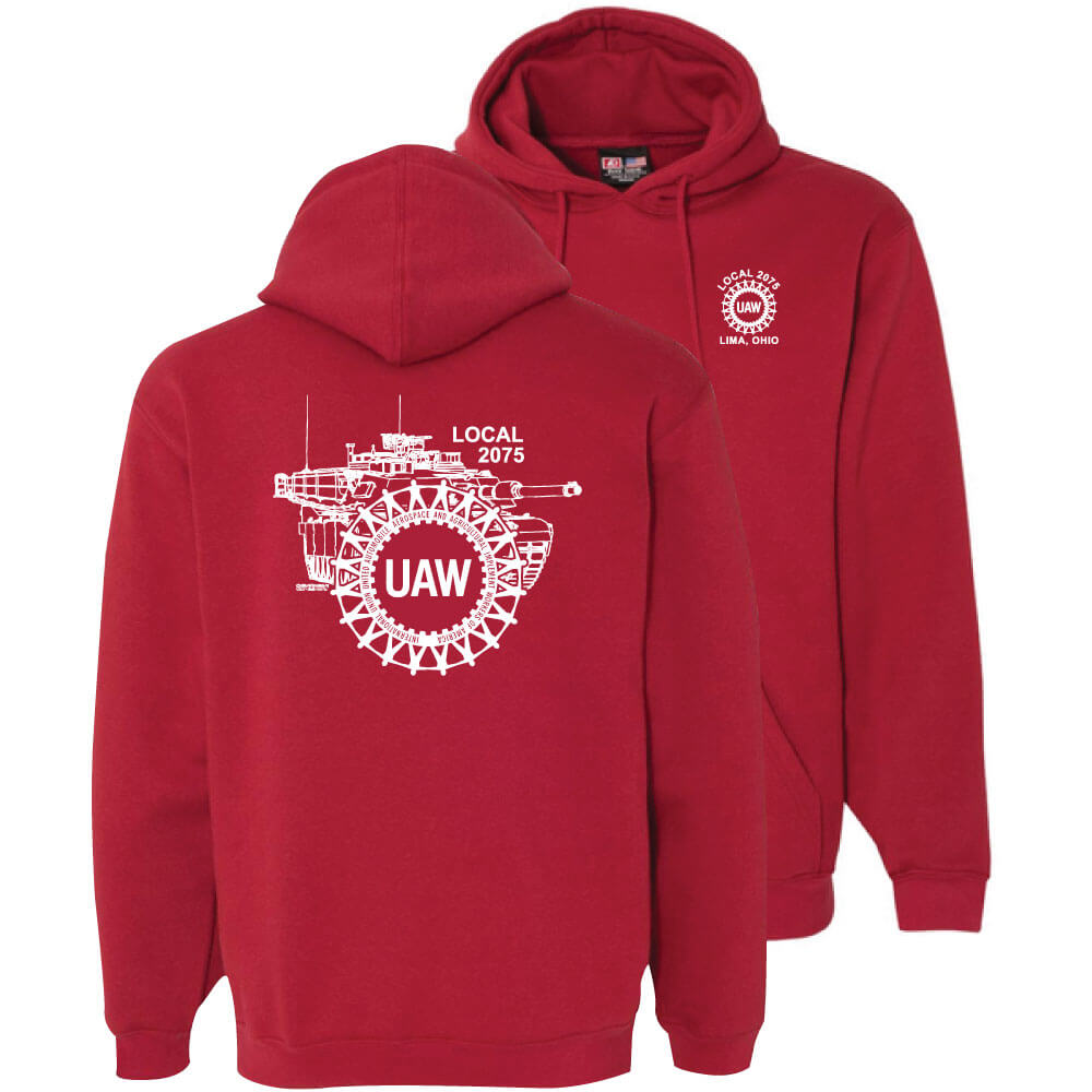 UAW 2075 Logo Pullover Hoodie