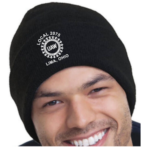 UAW 2075 Logo Beanie - Image 3