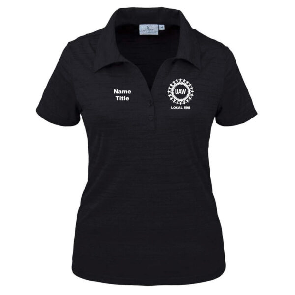 Ladies' Tiger Stripe Y-Placket Polo - Image 6