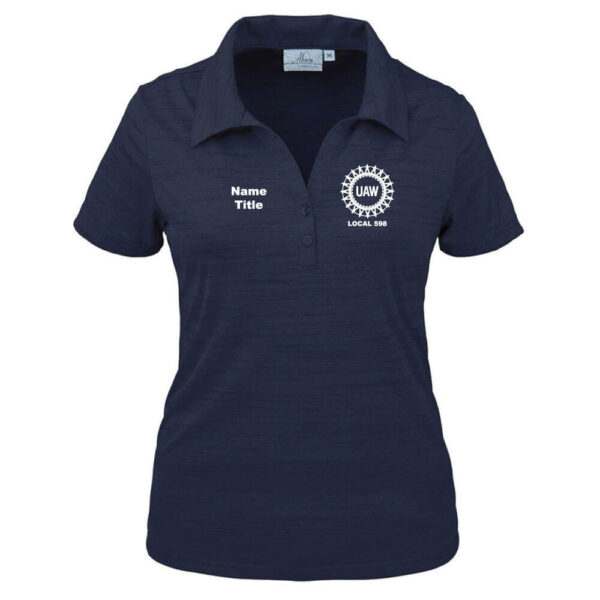 Ladies' Tiger Stripe Y-Placket Polo - Image 3