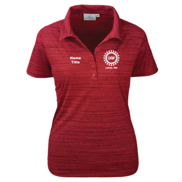 Ladies' Tiger Stripe Y-Placket Polo