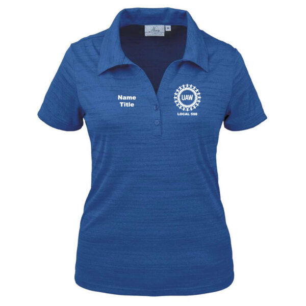 Ladies' Tiger Stripe Y-Placket Polo - Image 2