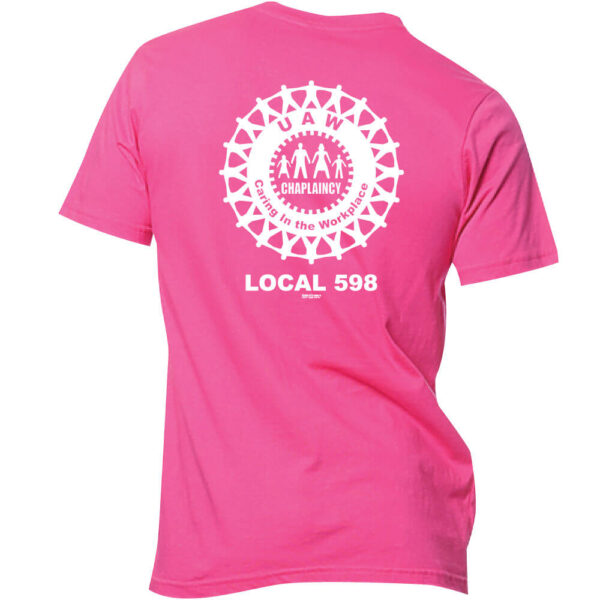 UAW 598 Logo Tee - Chaplaincy - Image 7