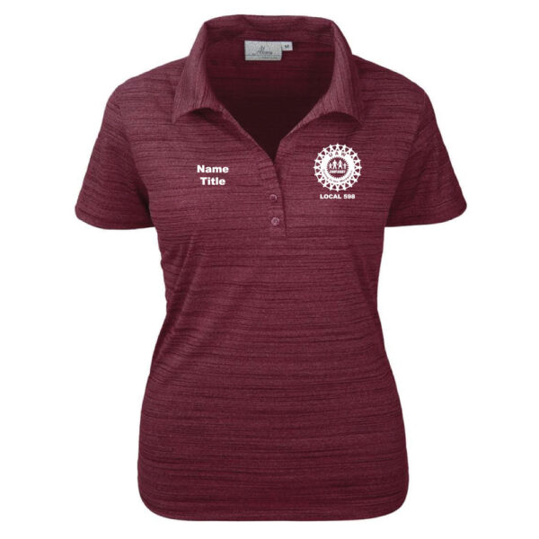Ladies' Tiger Stripe Y-Placket Polo - Chaplaincy