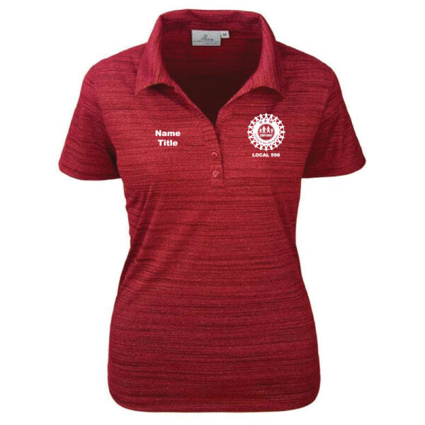 Ladies' Tiger Stripe Y-Placket Polo - Chaplaincy - Image 3