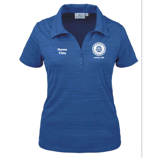 Ladies' Tiger Stripe Y-Placket Polo - Chaplaincy - Image 2